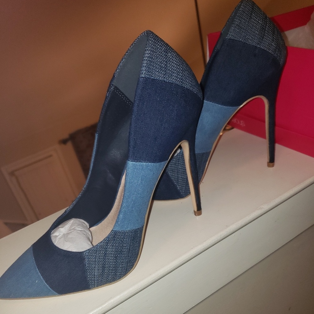 Denim Heels